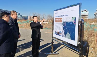 藍(lán)天集團(tuán)到海上世界、夾河·幸福新城調(diào)研交流